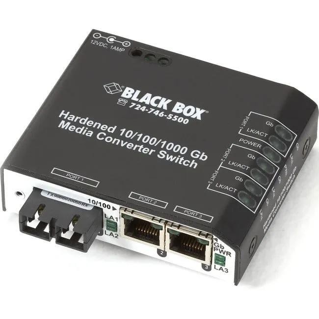 10/100/1000 Copper To 1000Mbps,Fiber Media Converter Switch Mm Sc