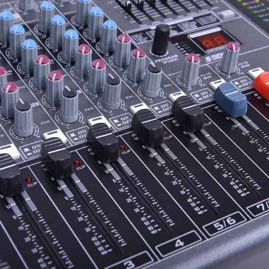 12" Professional 12 Channel DJ karaoke Music Mixer