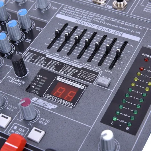 12" Professional 12 Channel DJ karaoke Music Mixer