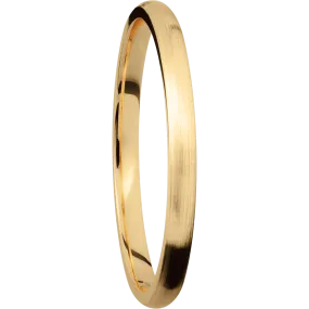 14K Yellow Gold with Satin Finish