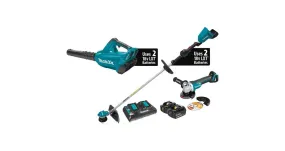 2020 Makita 18V X2 (36V) LXT® Brushless 2-Pc. Combo Kit and Brushless Angle Grinder (XT277PTX)