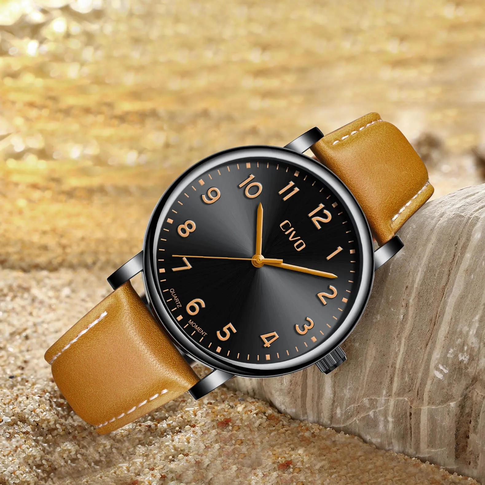 2088C | Quartz Men Watch | Leather Band
