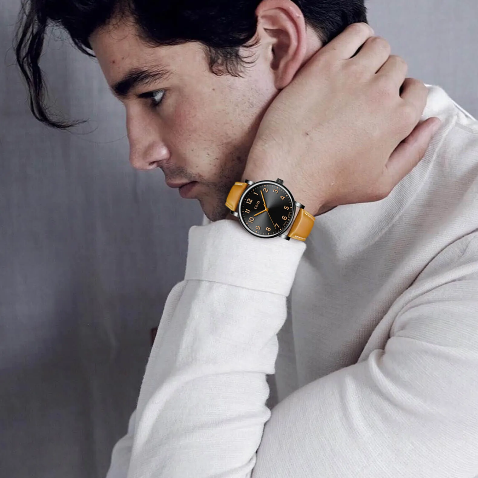 2088C | Quartz Men Watch | Leather Band