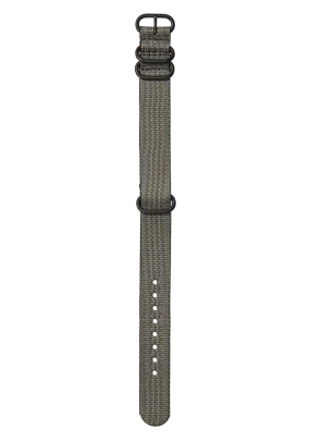20mm Nylon #TIDE One Piece Band - Khaki / Black