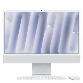 24-inch iMac with Retina 4.5K display: Apple M4 chip with 10-core CPU and 10-core GPU, 512GB SSD - Silver