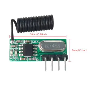 433MHz RF Receiver Module RX217 RX500 with Antenna