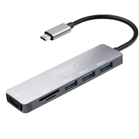 6 In 1 4K HD USB-C Multi-function Adapter-ET-W18