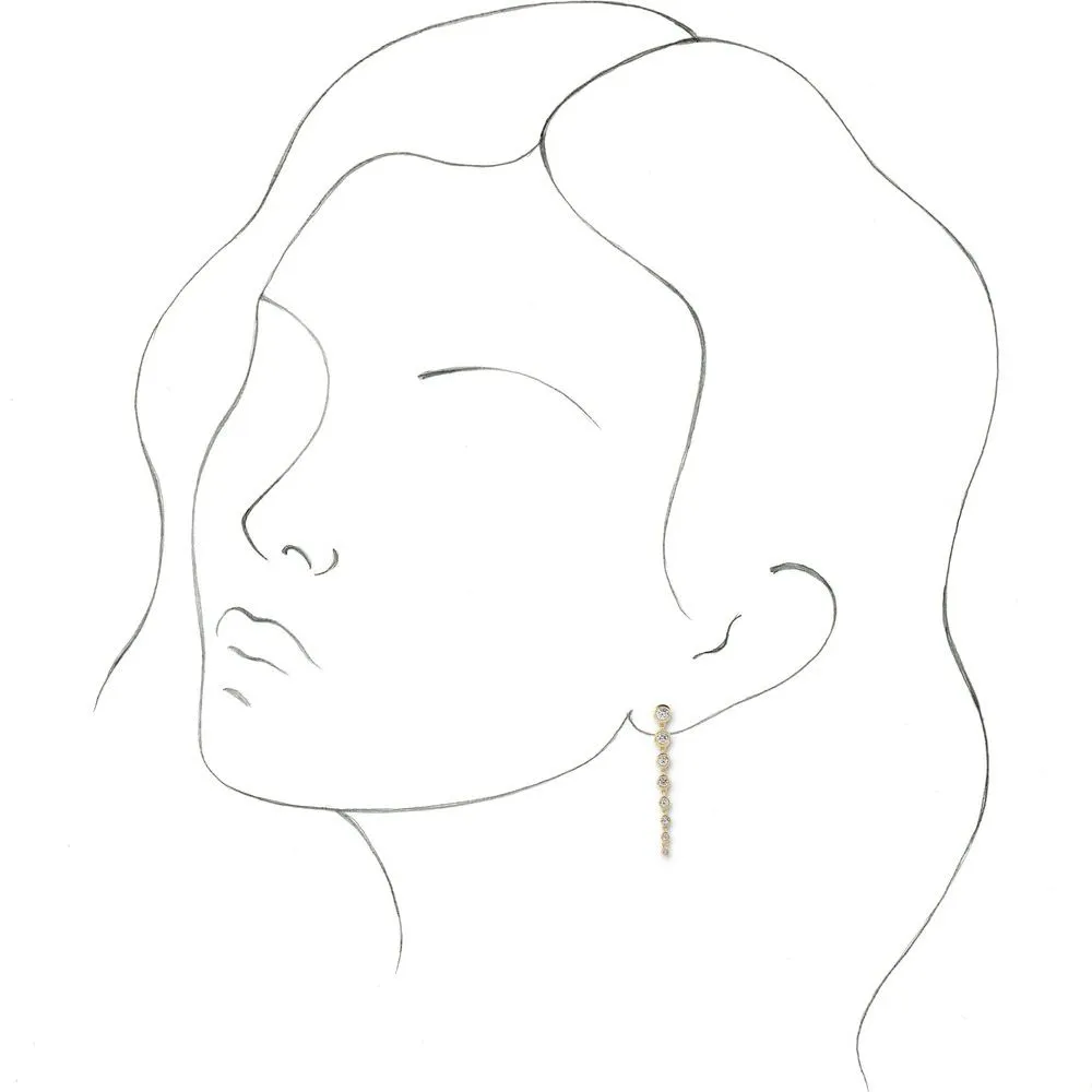 653632 - 14K Gold 1 3/4 CTW Lab-Grown Diamond Earrings