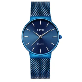 8068C | Quartz Women Watch | Mesh Band