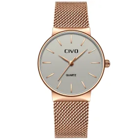 8068C | Quartz Women Watch | Mesh Band
