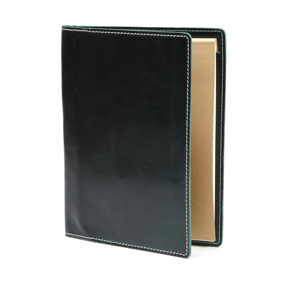 A5 / iPad Mini Leather Notepad Portfolio Case | Matte Yellow
