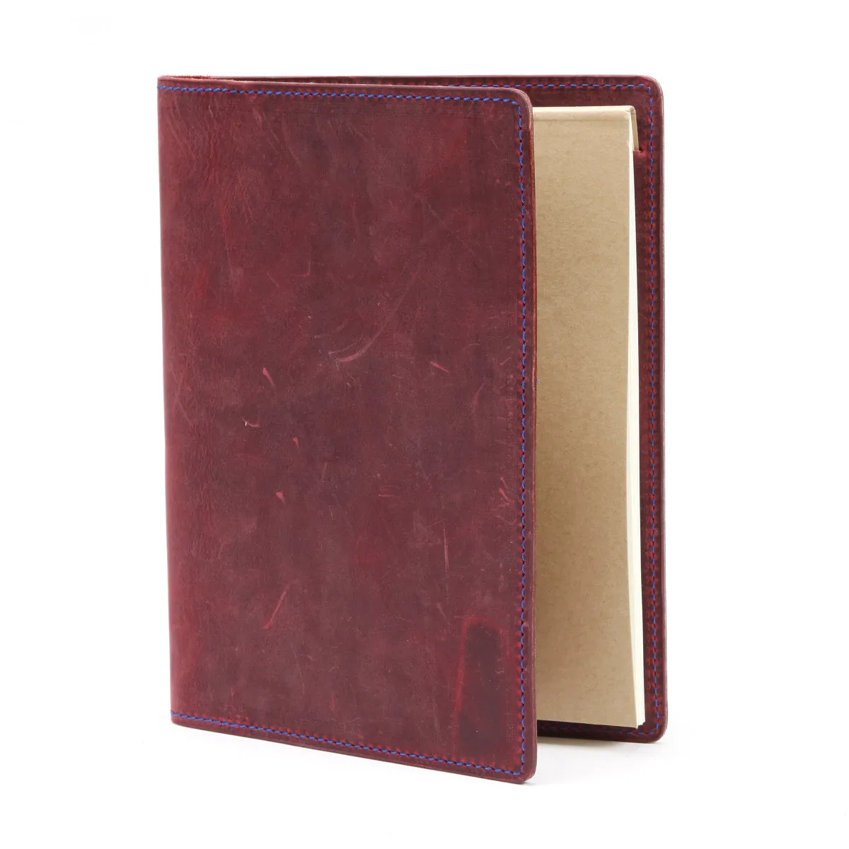 A5 / iPad Mini Leather Notepad Portfolio Case | Matte Yellow