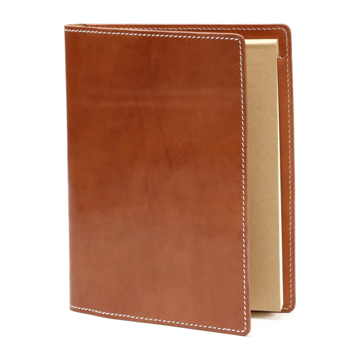 A5 / iPad Mini Leather Notepad Portfolio Case | Matte Yellow
