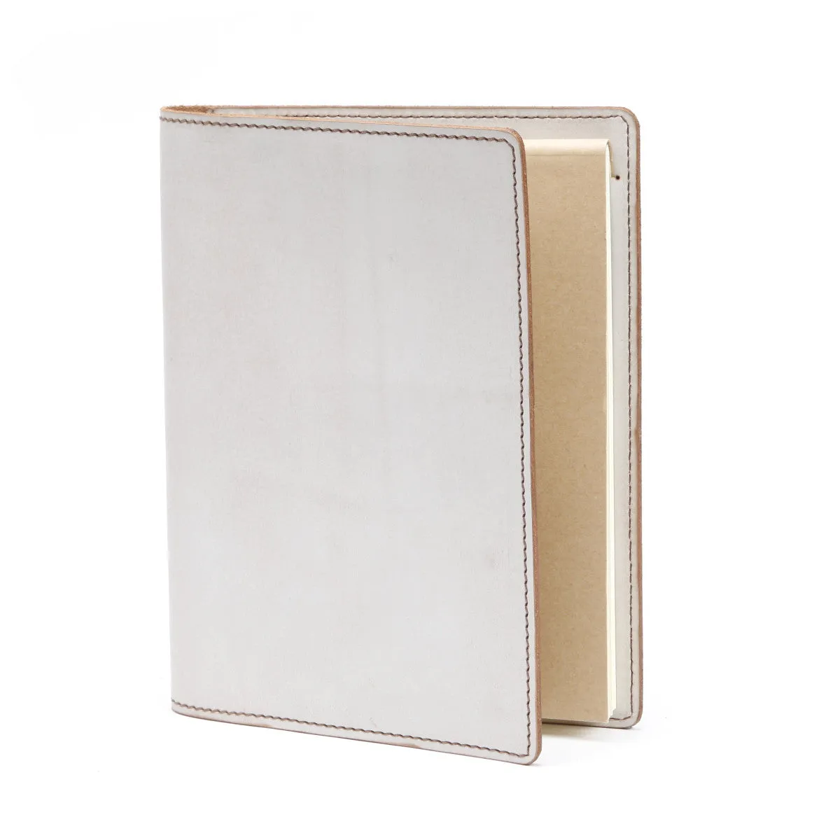 A5 / iPad Mini Leather Notepad Portfolio Case | Matte Yellow
