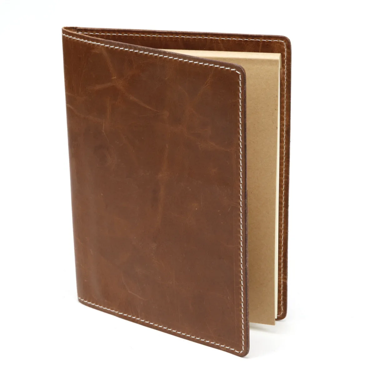 A5 / iPad Mini Leather Notepad Portfolio Case | Matte Yellow
