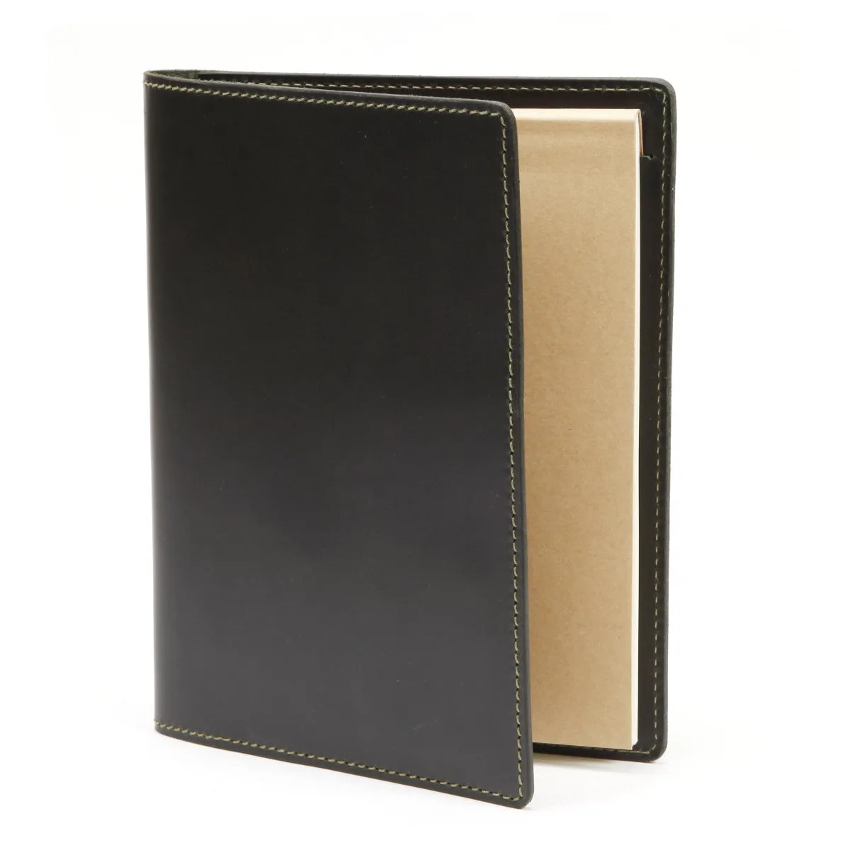 A5 / iPad Mini Leather Notepad Portfolio Case | Matte Yellow