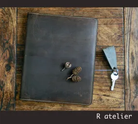 A5 / iPad Mini Leather Notepad Portfolio Case