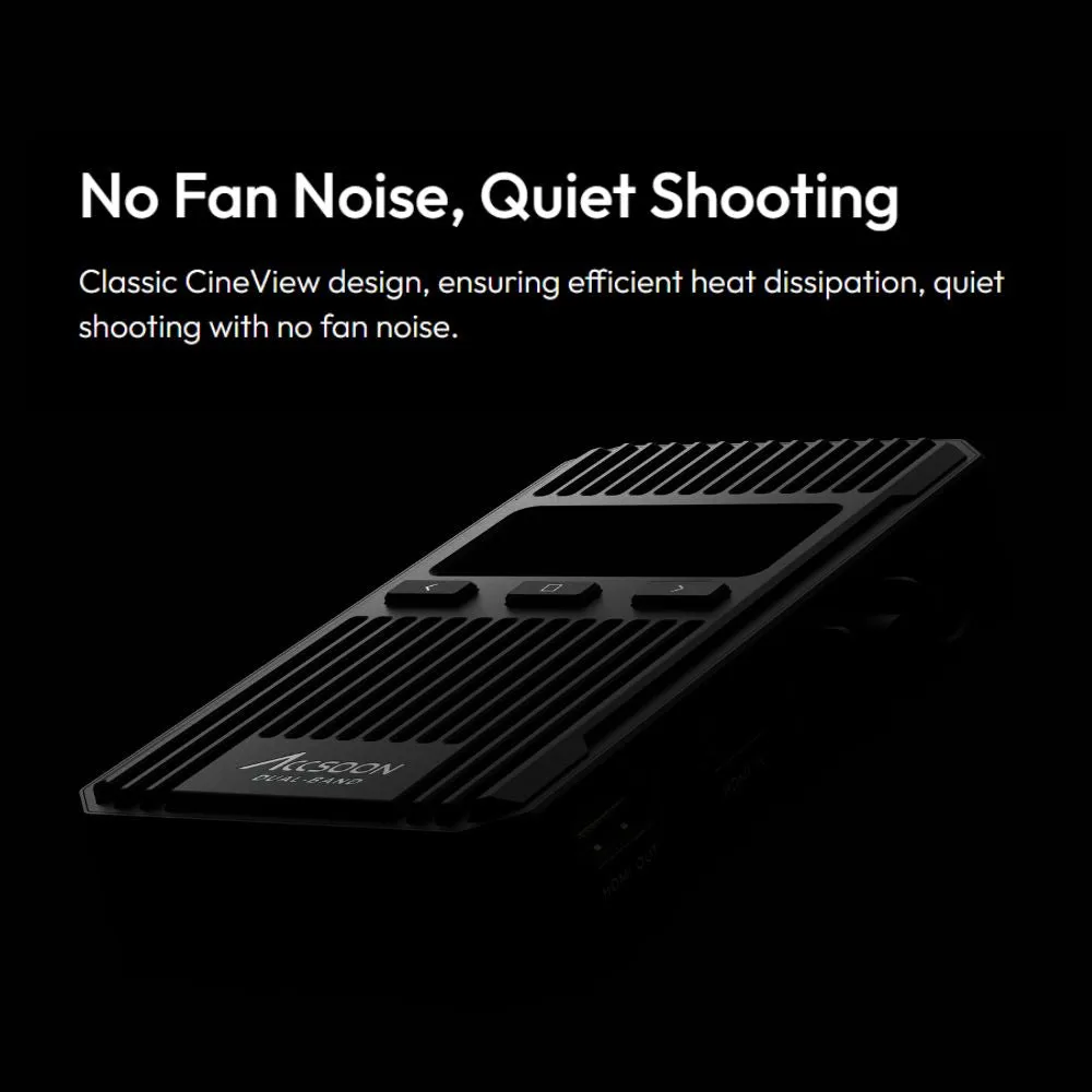 Accsoon CineView 2 SDI / HDMI (TX   RX) 1080p 60fps Wireless Video Transmission System Kit Transmitter Receiver Set with Dual Band 1500ft Max Wireless Range WIFI 5, Direct iOS / Android Devices Transmit for Video Studio Production