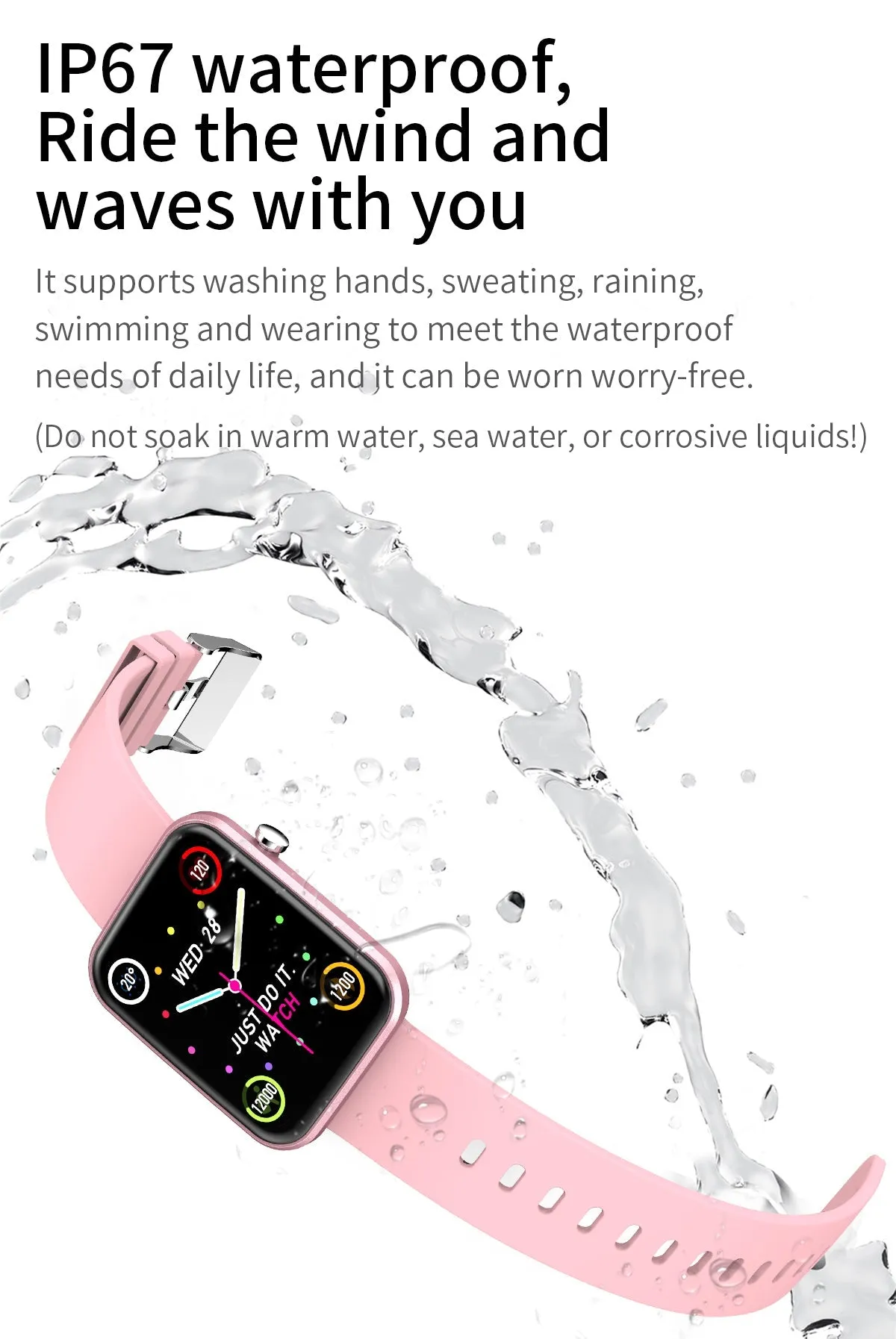Advanced Smartwatch With Three Bands And Wellness   Activity Tracker by VistaShops