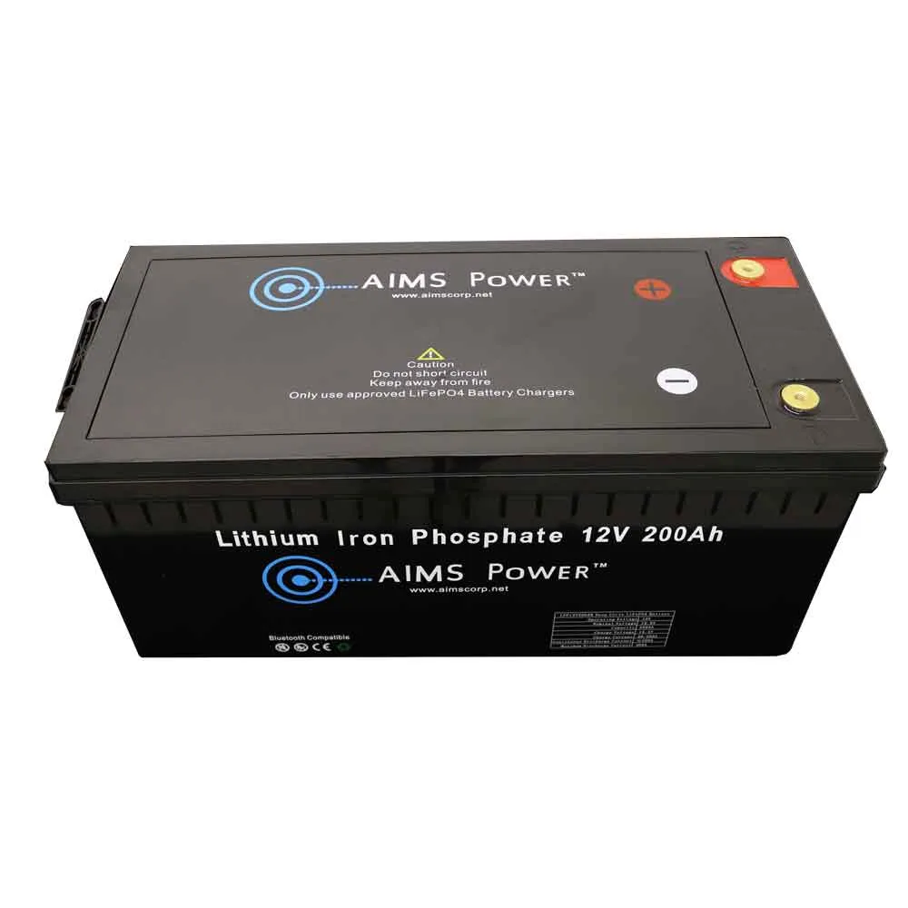 AIMS Power 12V 200Ah Lithium Iron Phosphate Battery