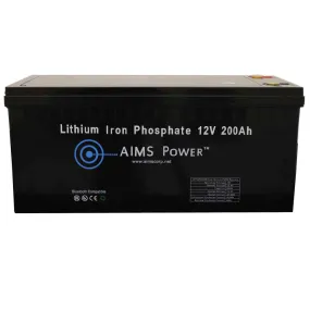 AIMS Power 12V 200Ah Lithium Iron Phosphate Battery