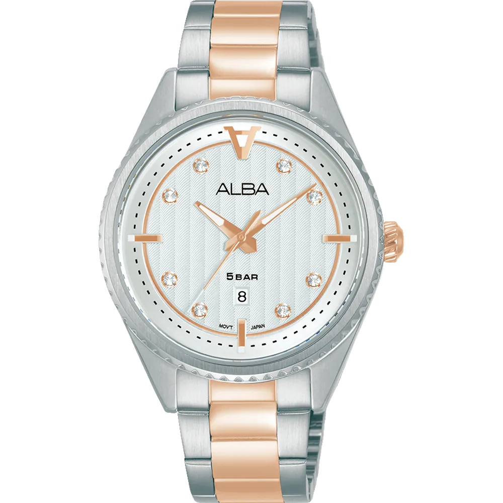 Alba Active Dress Analogue Silver Dial Womens Watch AH7AJ7X