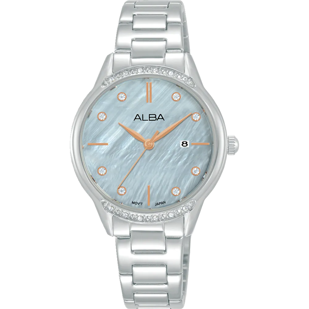 Alba Fashion Dress Analogue Mother of Pearl Dial Womens Watch AH7AQ3X