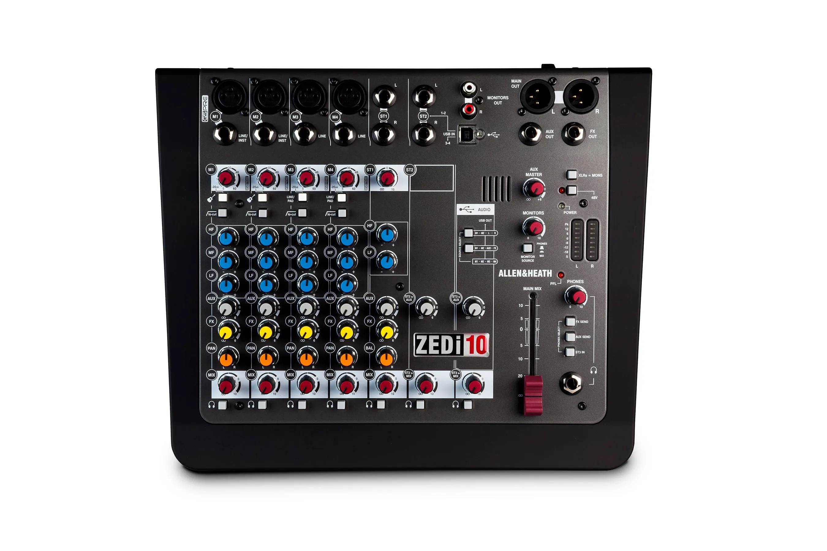 Allen & Heath ZEDi-10 Compact 10-Input Mixer w/USB