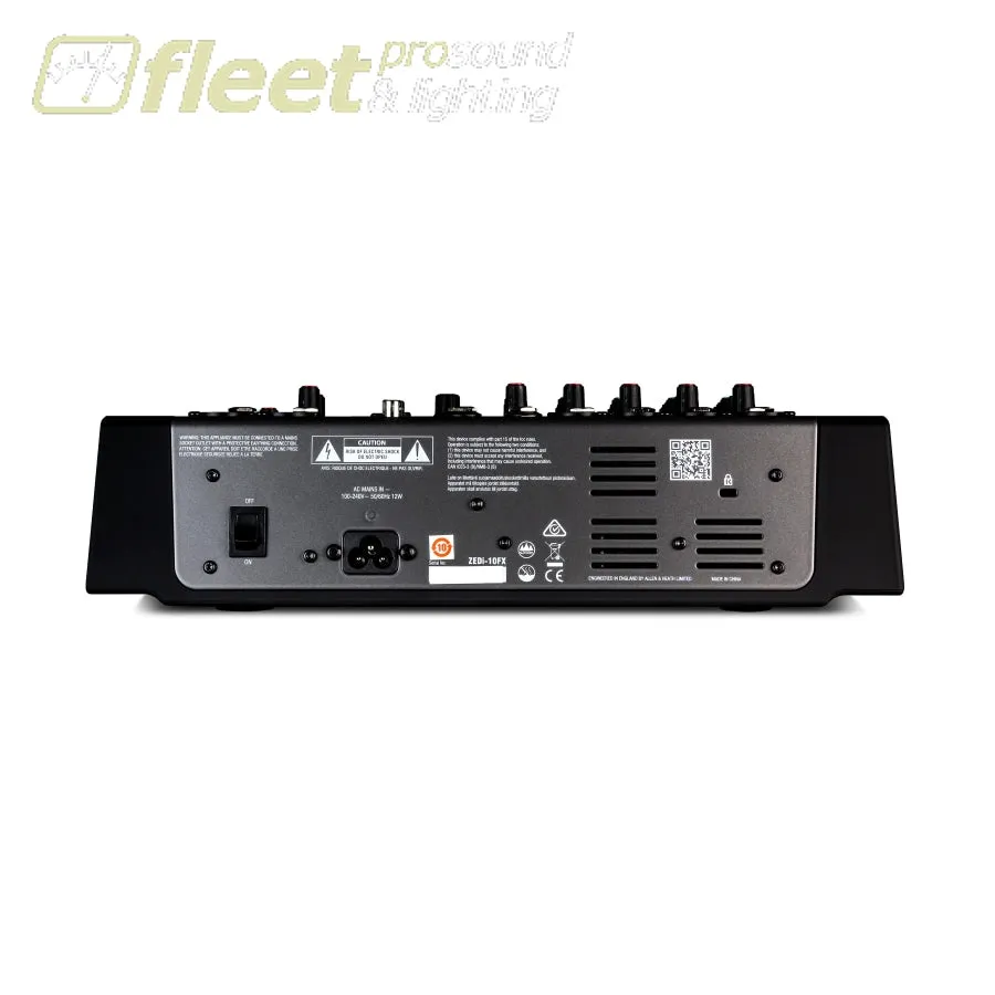 Allen & Heath ZEDi10FX Hybrid compact mixer / 4×4 USB interface with FX