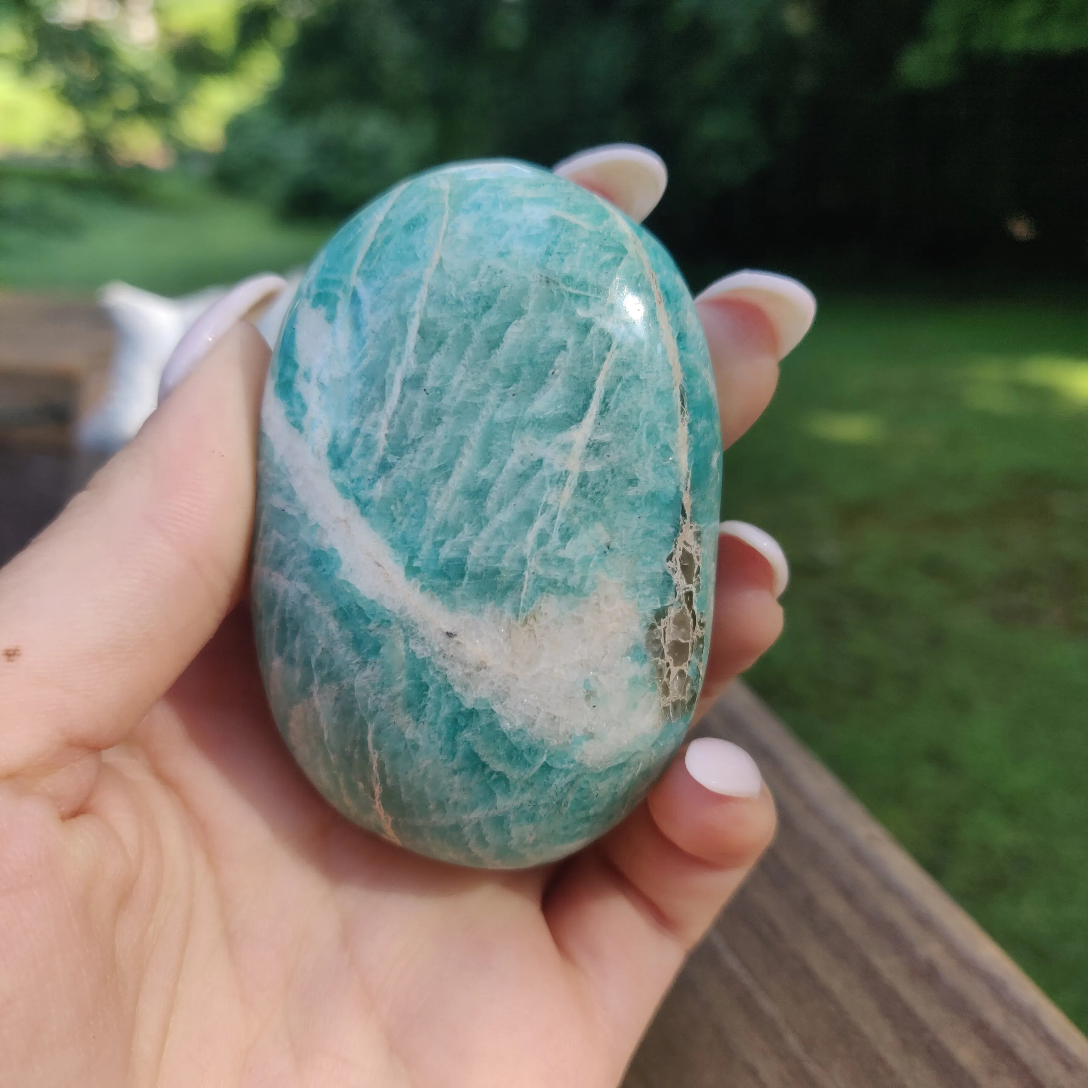 Amazonite Palm Stone (#3)