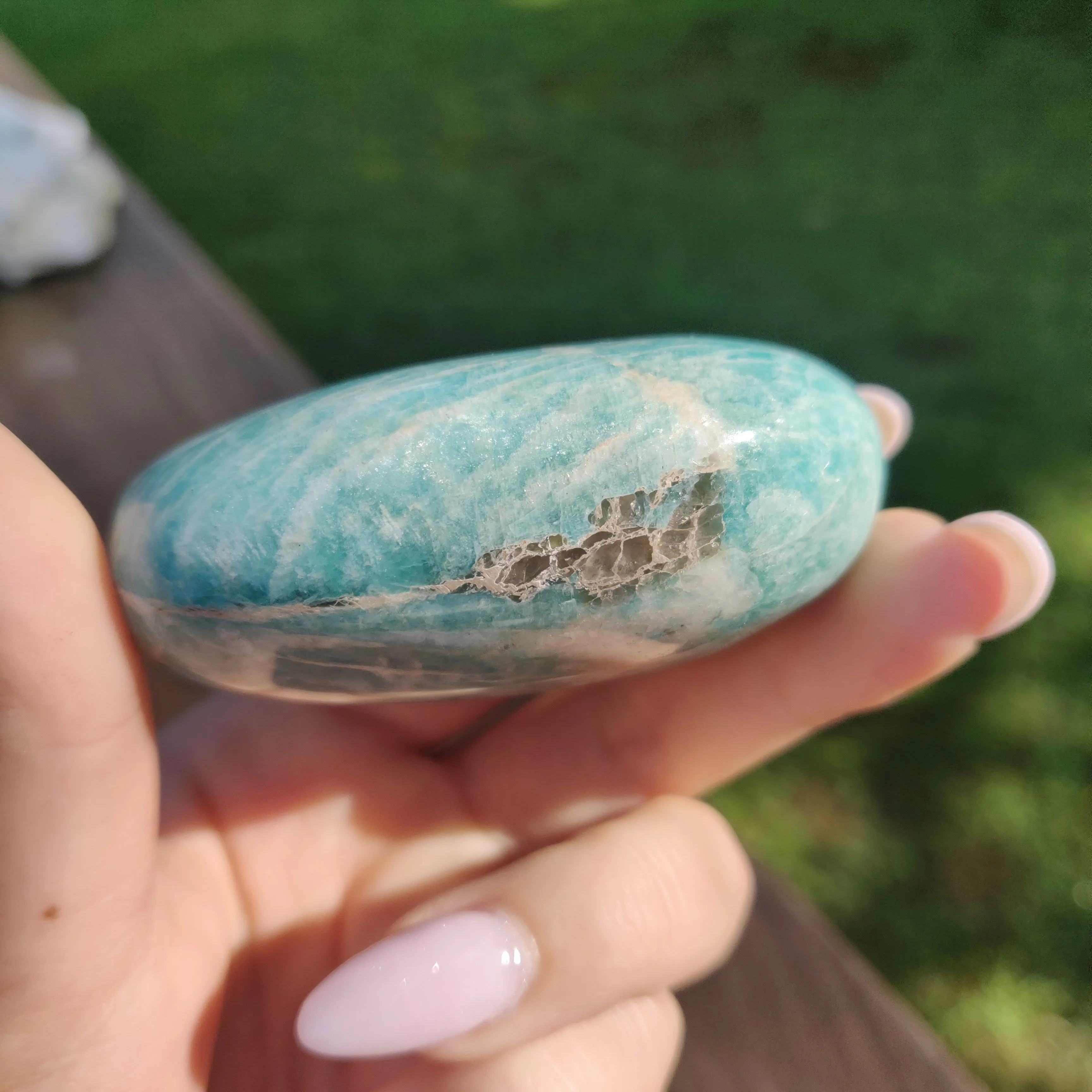 Amazonite Palm Stone (#3)