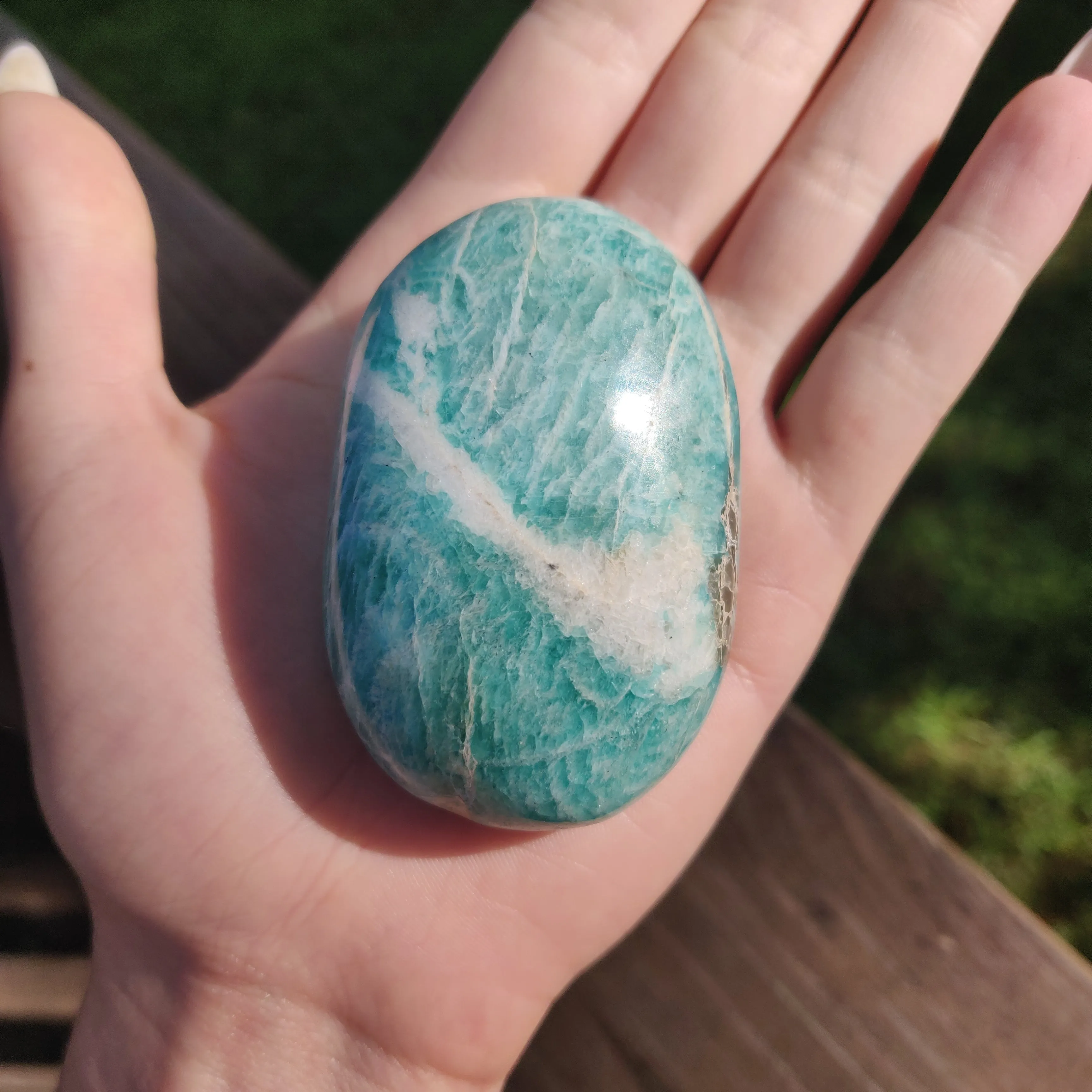 Amazonite Palm Stone (#3)