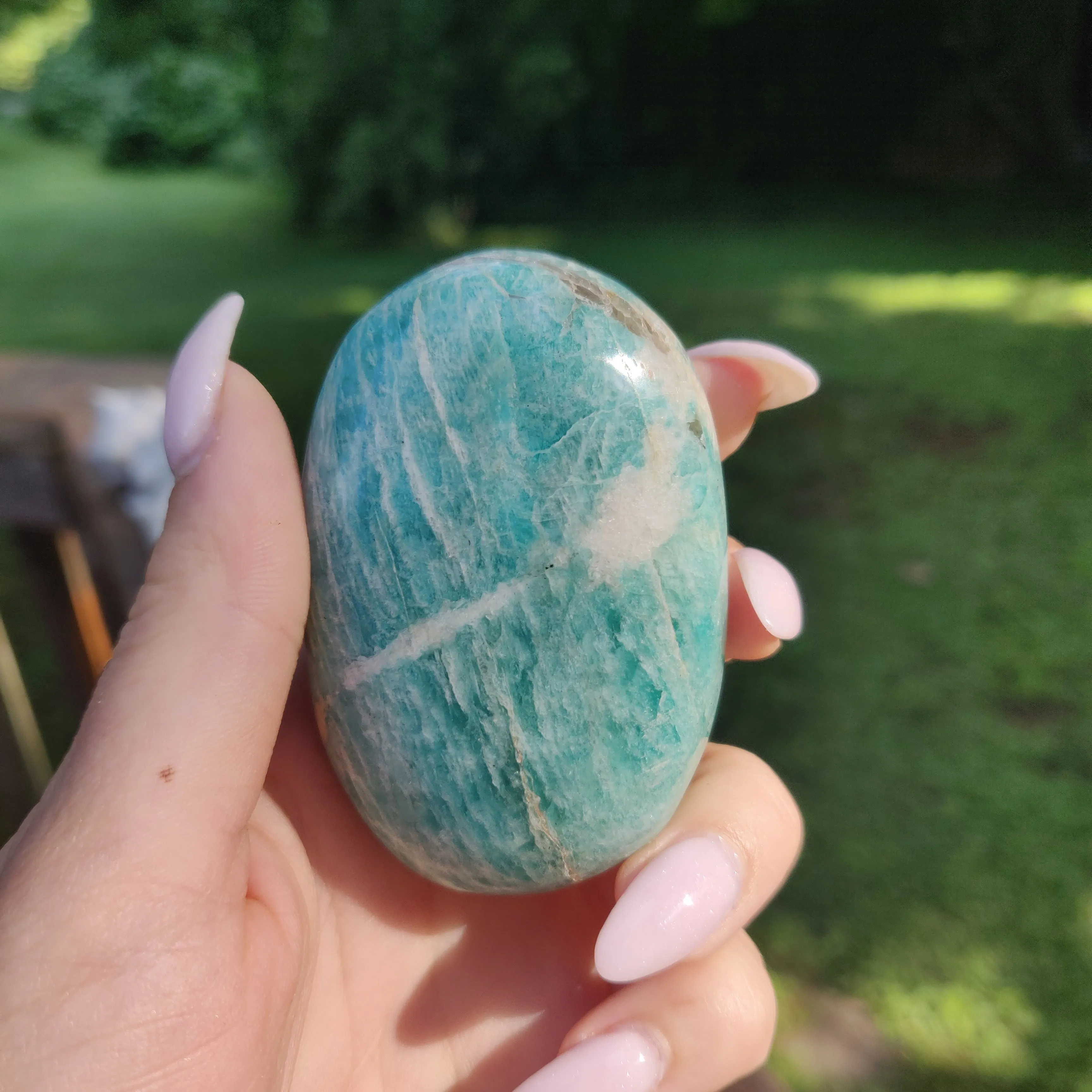 Amazonite Palm Stone (#3)