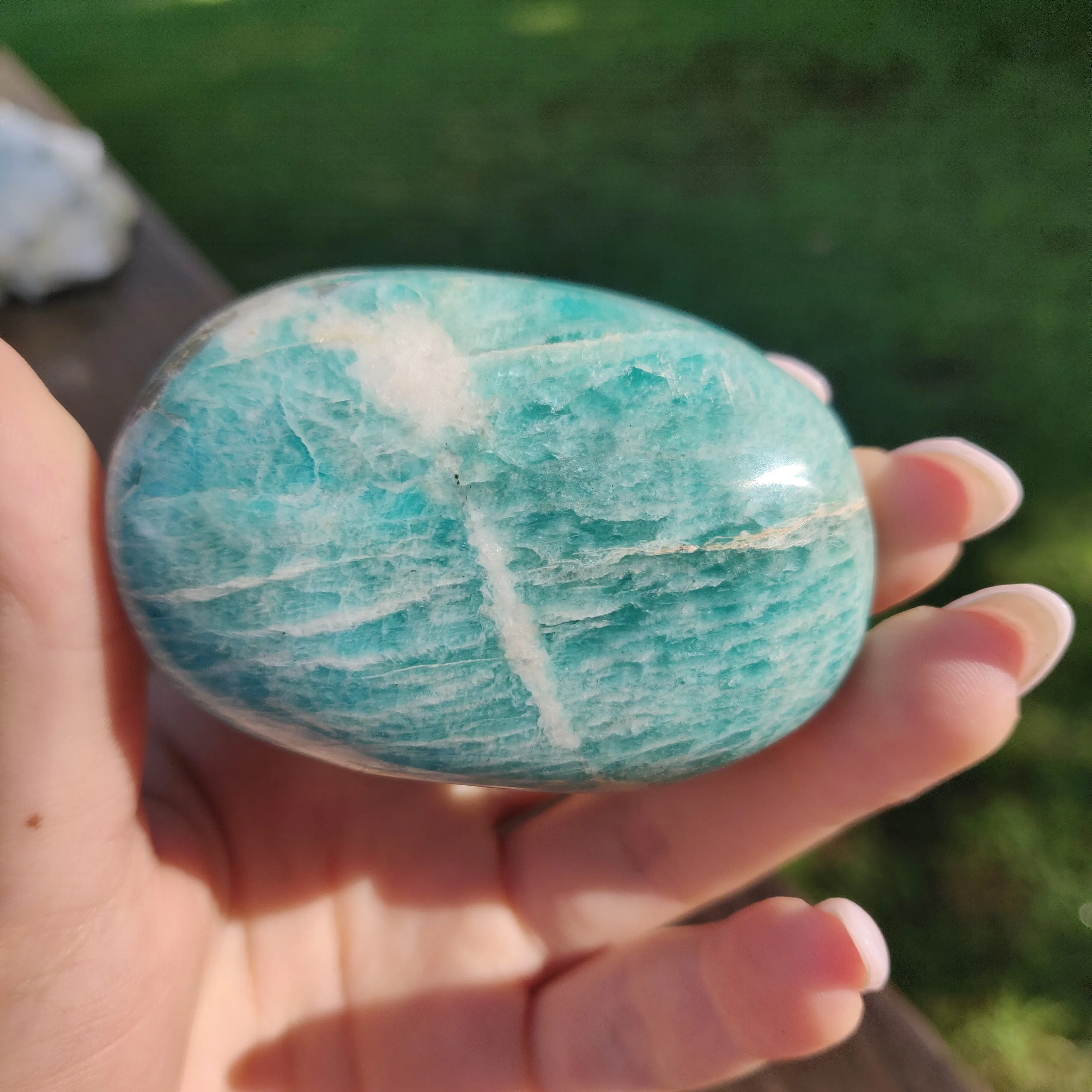 Amazonite Palm Stone (#3)