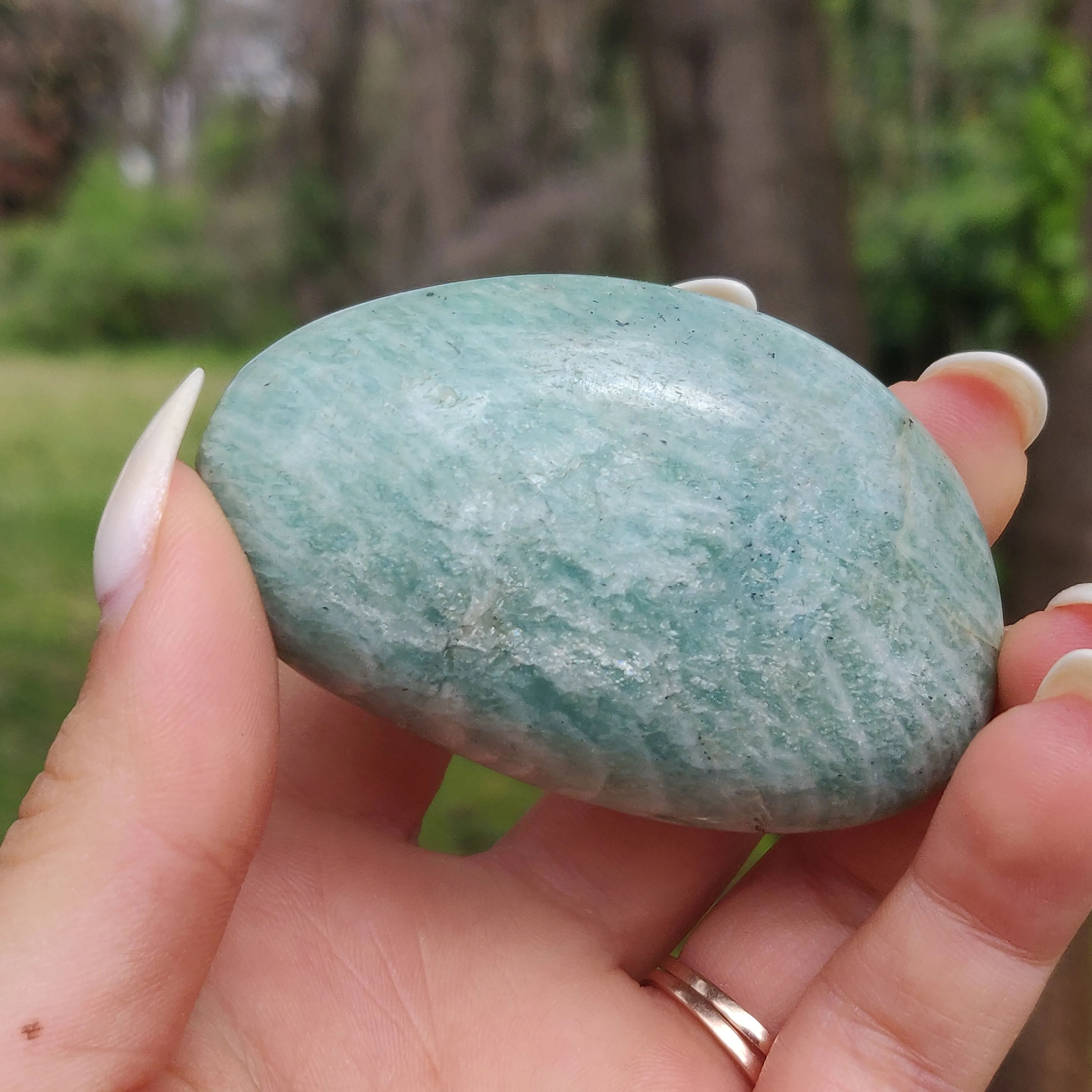 Amazonite Palm Stone (#7)