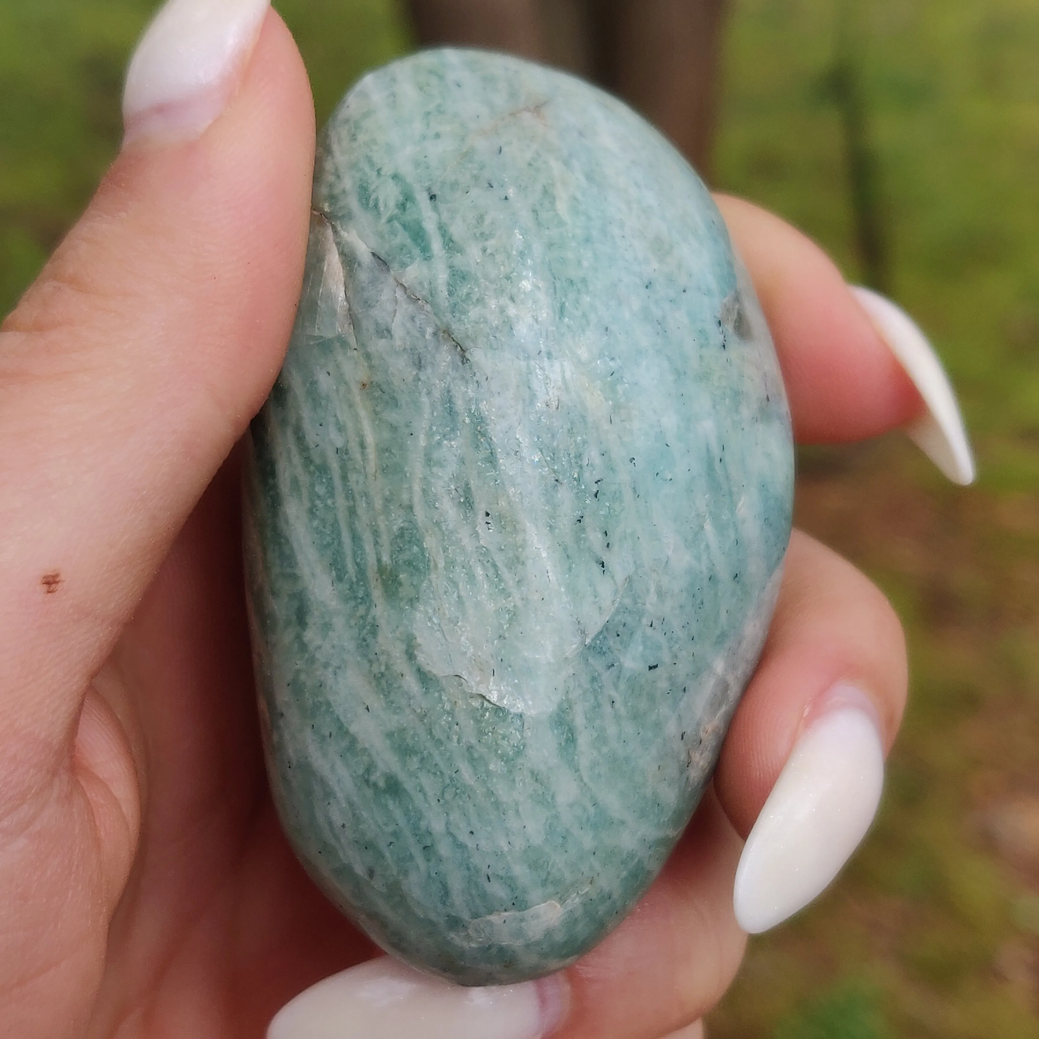 Amazonite Palm Stone (#7)