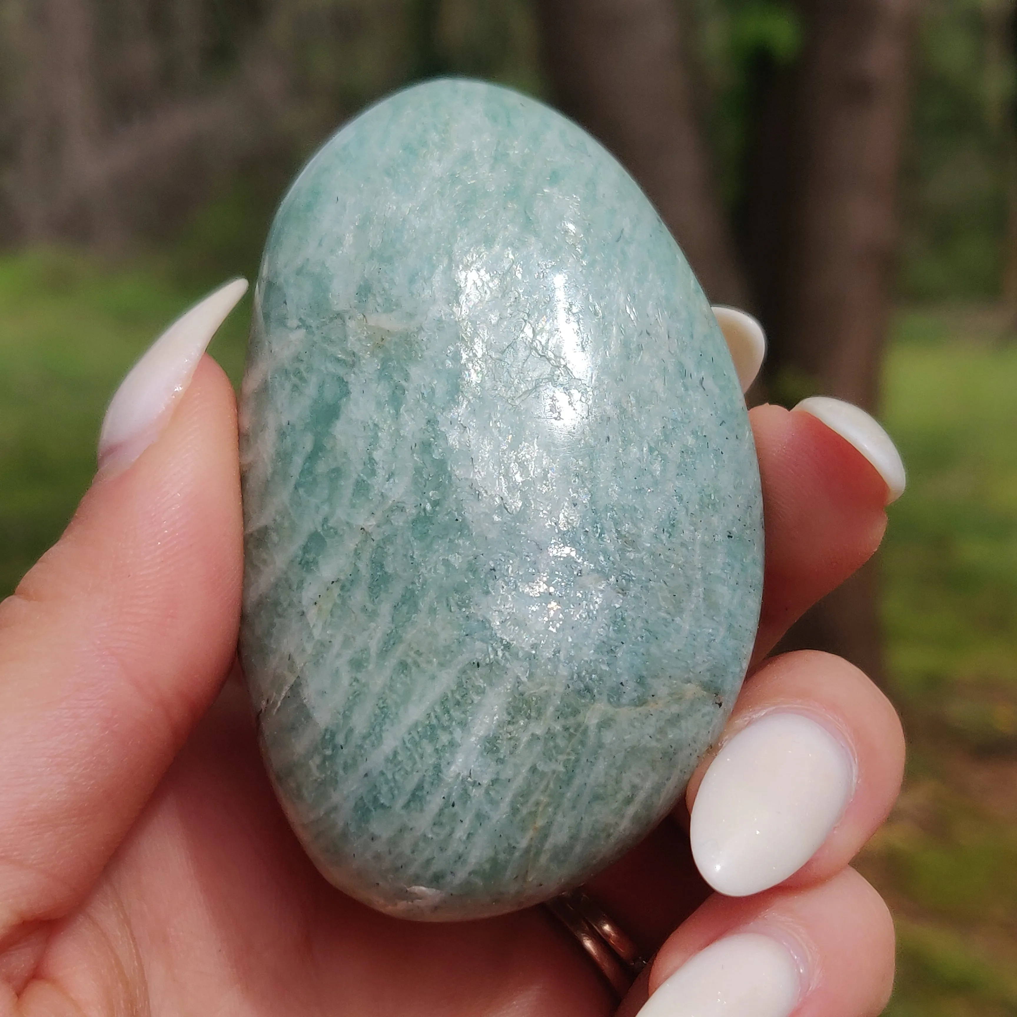 Amazonite Palm Stone (#7)