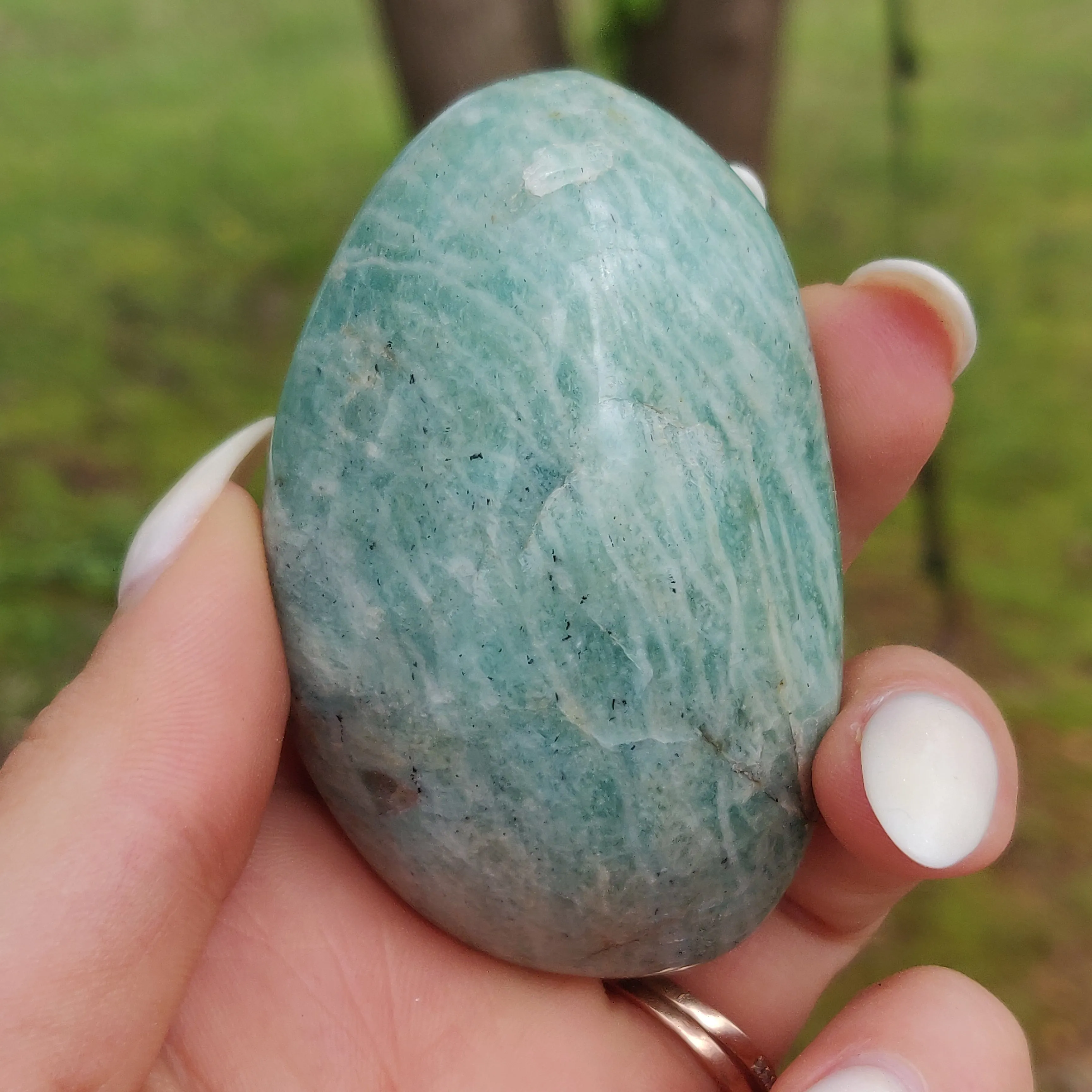 Amazonite Palm Stone (#7)