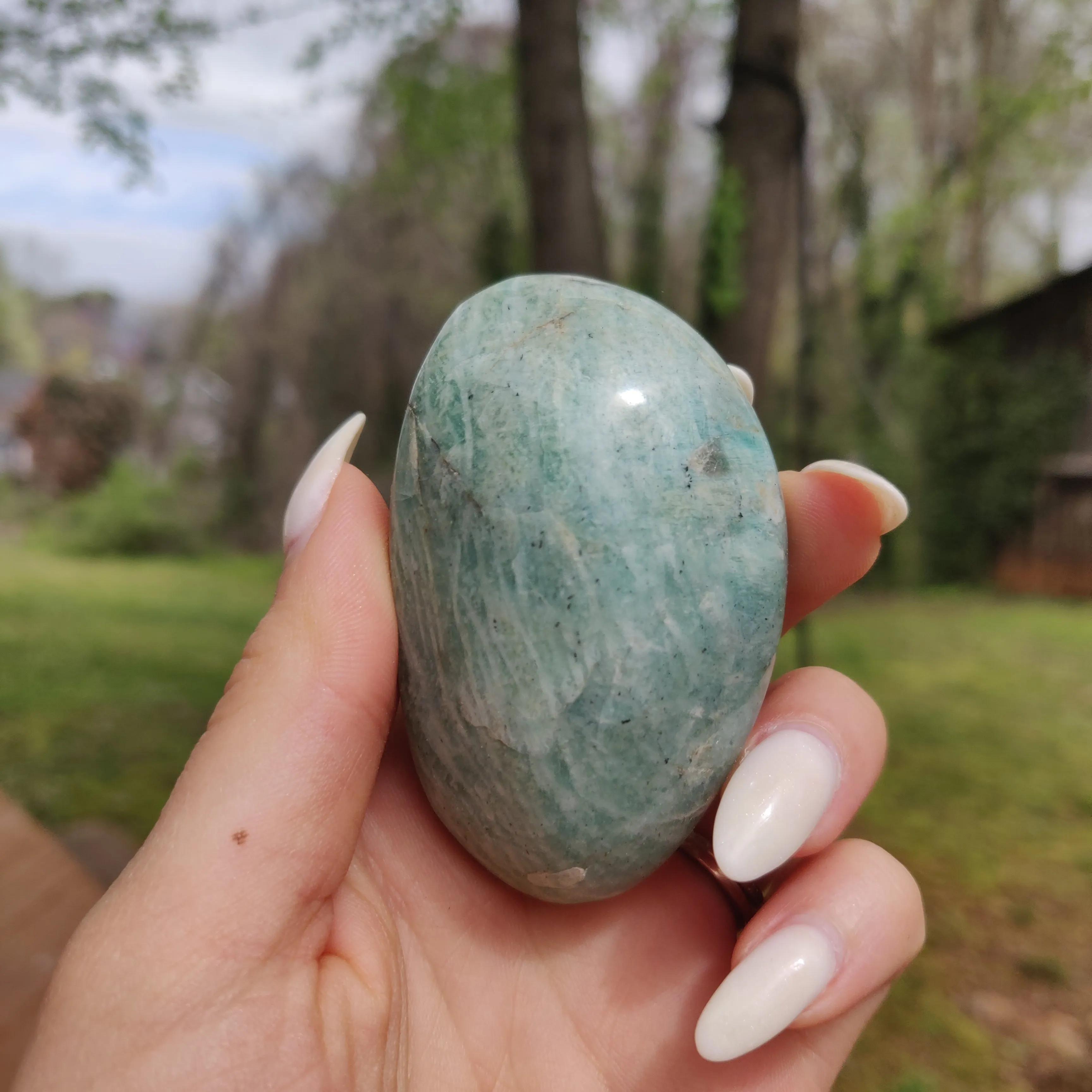 Amazonite Palm Stone (#7)