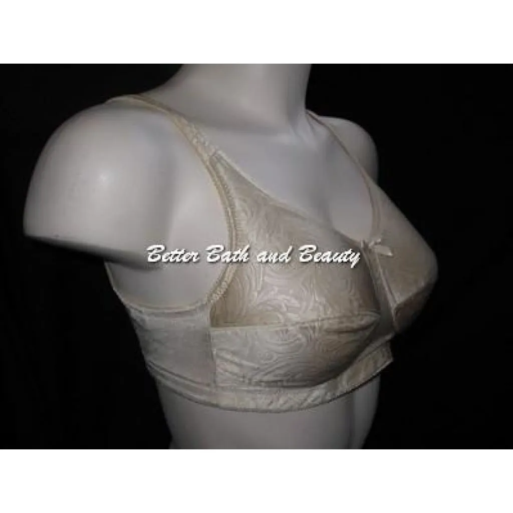Amoena 2123 Dorothy Elegant Soft Cup Wire Free Mastectomy Bra 34AA Ivory NWT