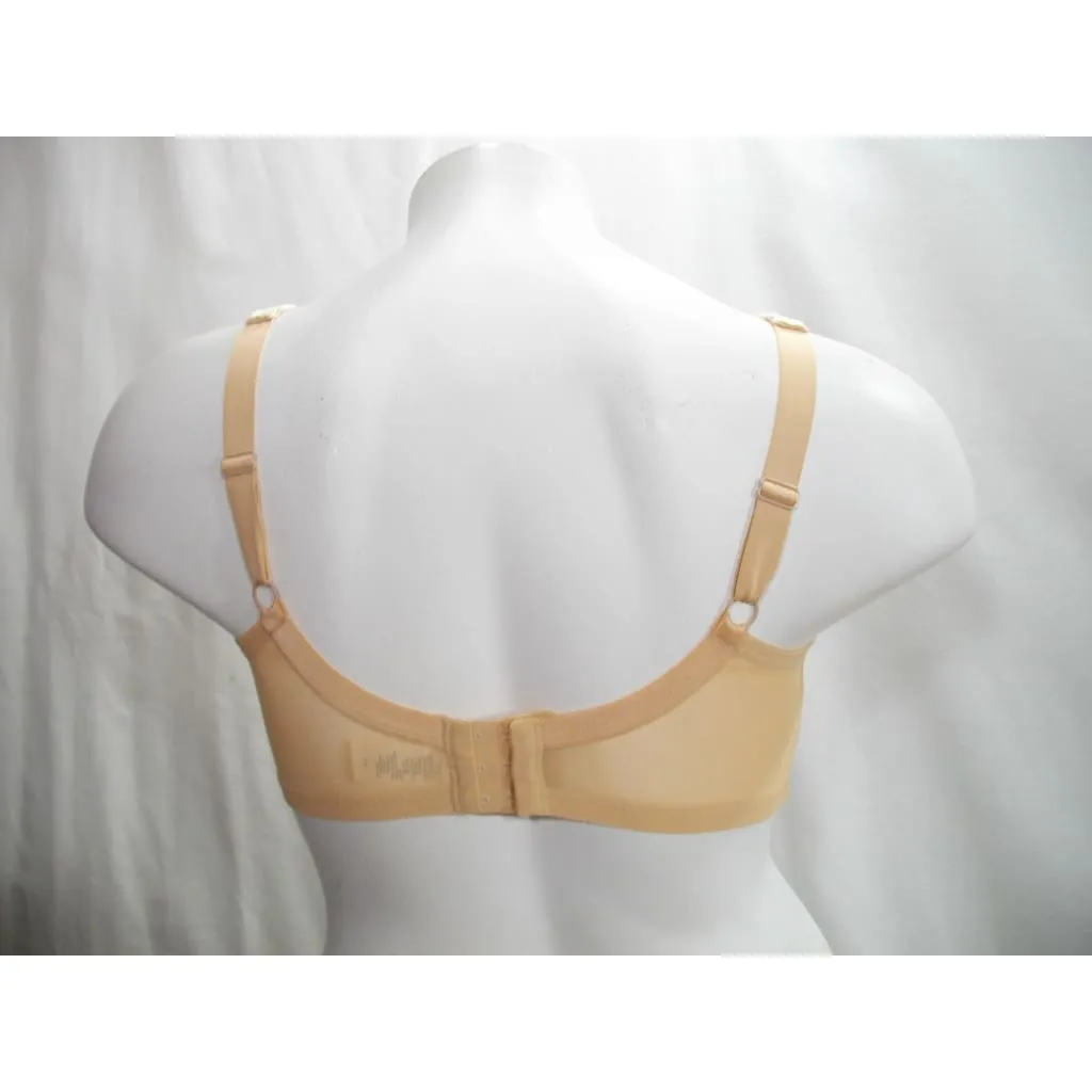 Amoena 2145 Diamond Front & Back Close Pocketed Wire Free Mastectomy Bra 38DD Nude NWOT
