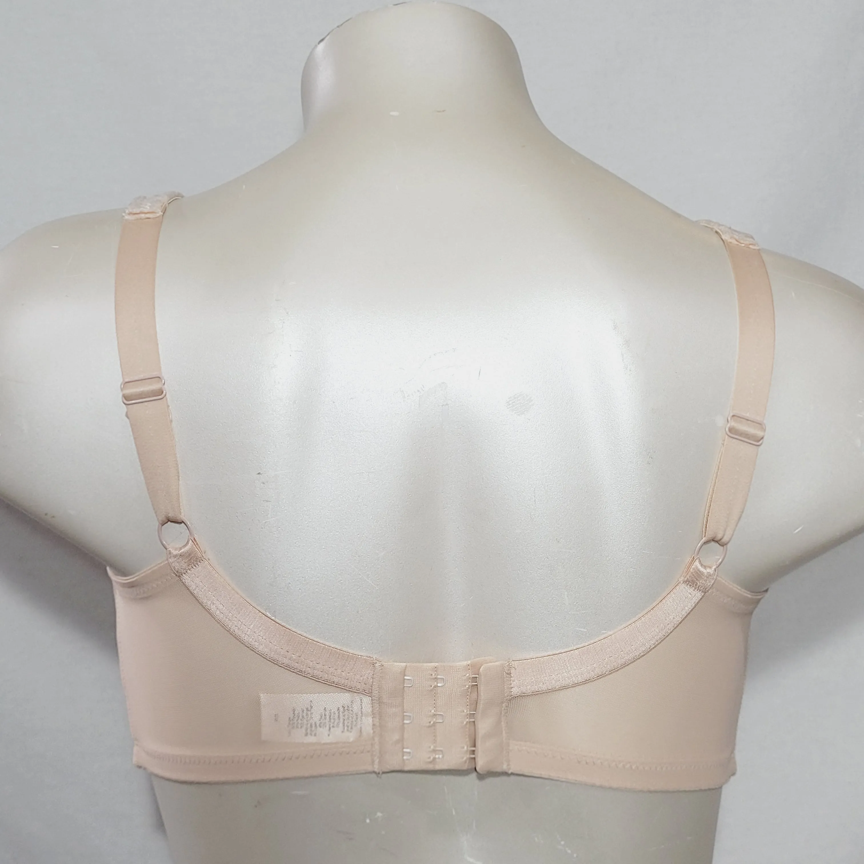 Amoena 2145 Diamond Front & Back Close Pocketed Wire Free Mastectomy Bra 38DD Nude NWOT