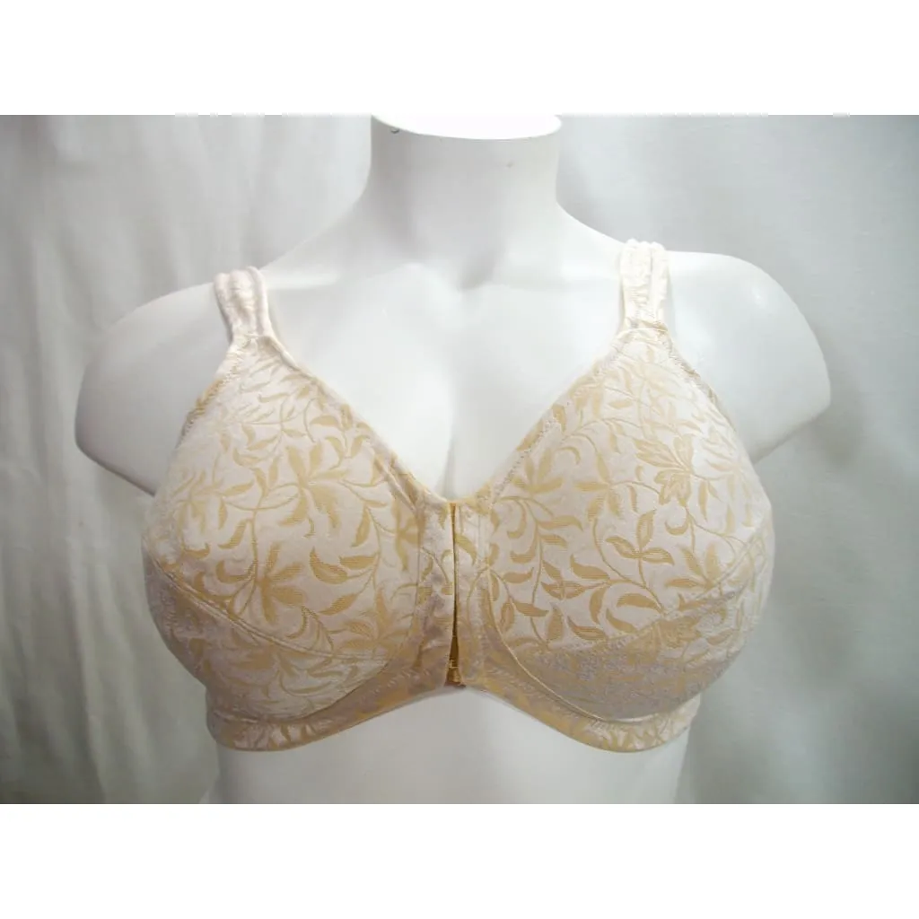 Amoena 2145 Diamond Front & Back Close Pocketed Wire Free Mastectomy Bra 38DD Nude NWOT