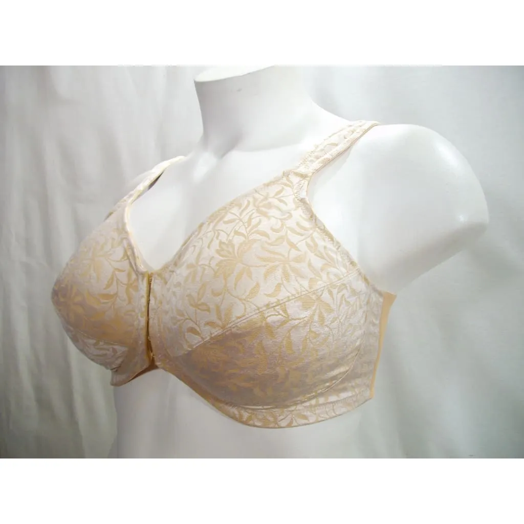 Amoena 2145 Diamond Front & Back Close Pocketed Wire Free Mastectomy Bra 38DD Nude NWOT