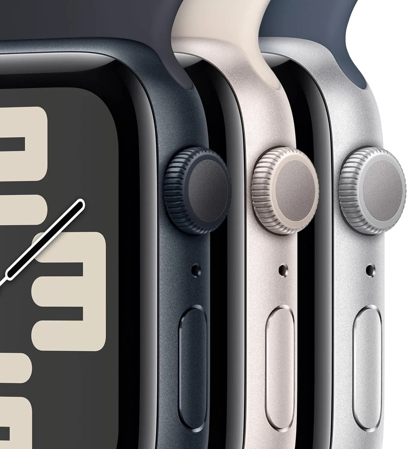 Apple Watch SE 2nd Gen, 2023, GPS, 40mm Smartwatch - Starlight Aluminium Case with Starlight Sport Band (S/M)