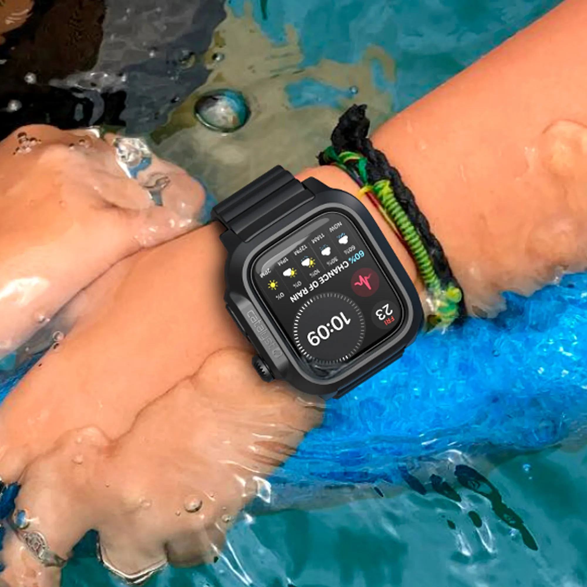 Apple Watch Series 9/8/7, 45mm - 100m Waterproof, Total Protection Case   Band