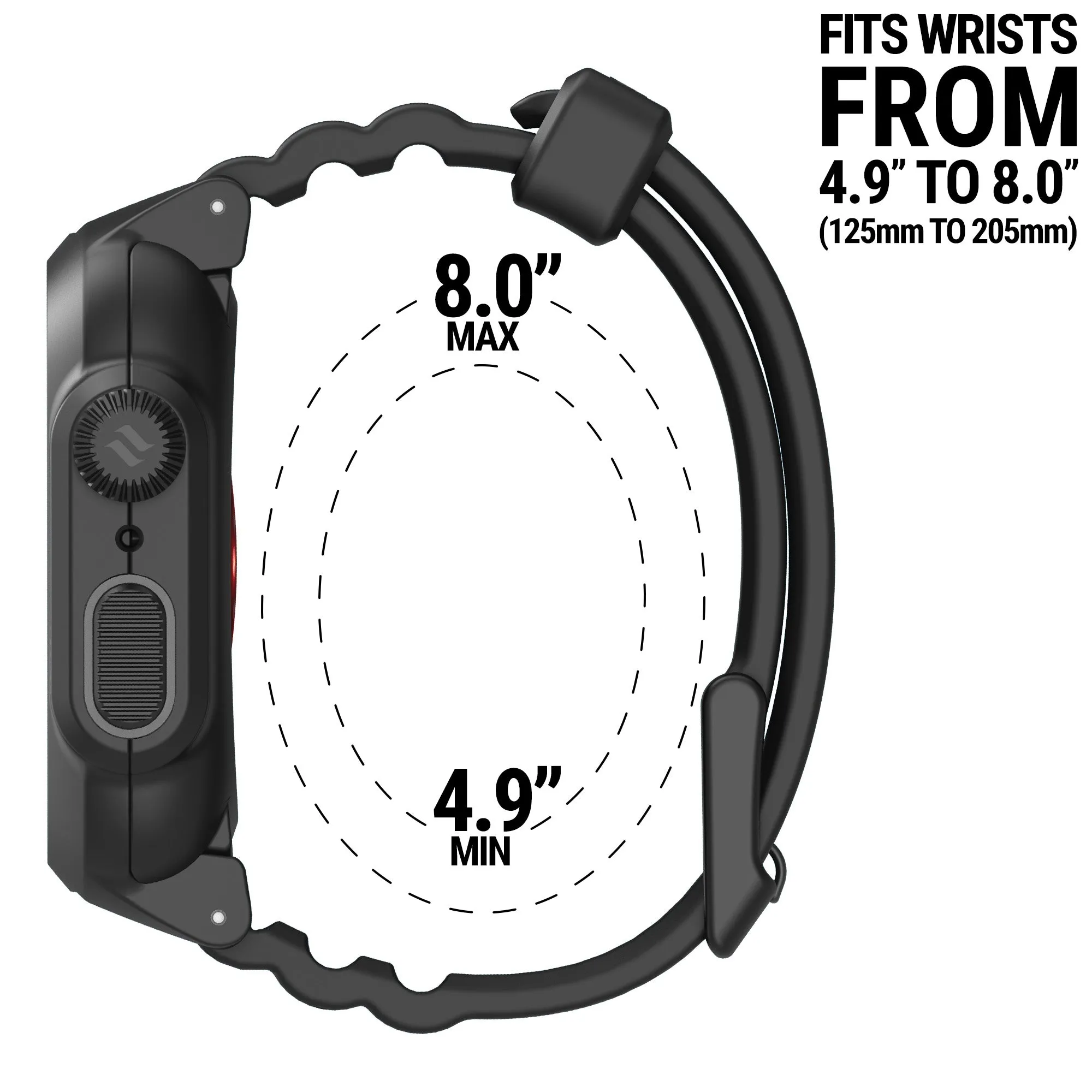 Apple Watch Series 9/8/7, 45mm - 100m Waterproof, Total Protection Case   Band