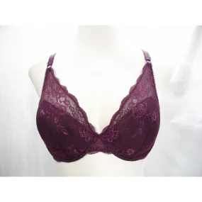 Apt. 9 Intimates Lace Overlay Contour Cup Underwire Bra 36D Deep Burgundy