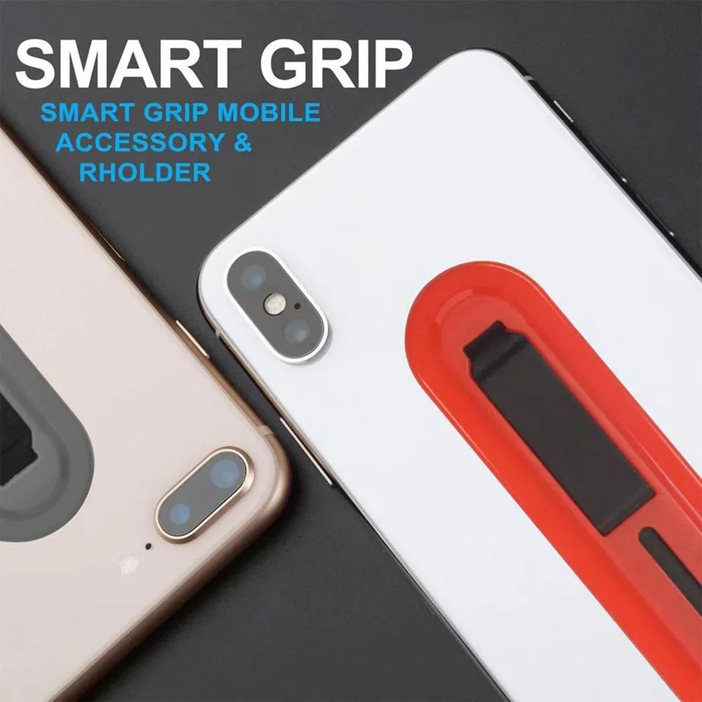Aquarius Universal Finger Grip Ring Band Smart Mobile Phone Holder - Red