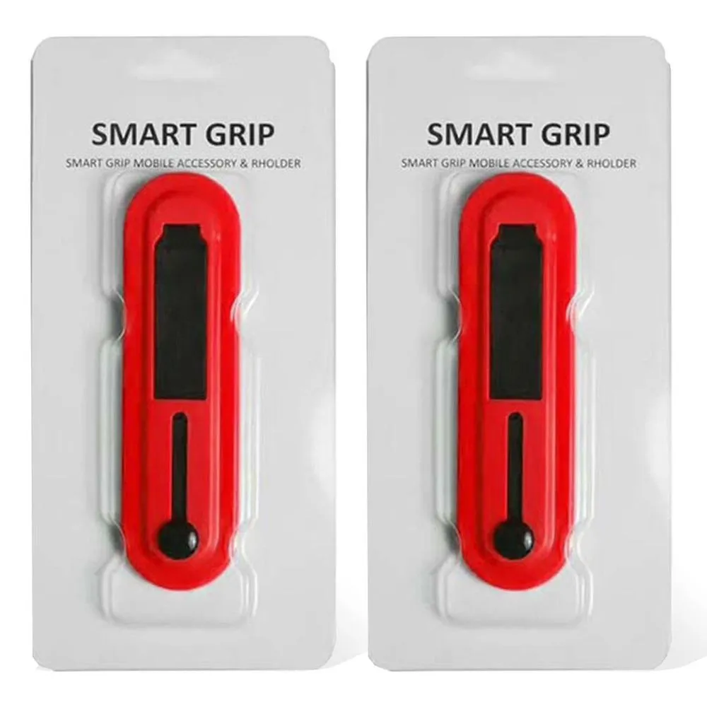 Aquarius Universal Finger Grip Ring Band Smart Mobile Phone Holder - Red